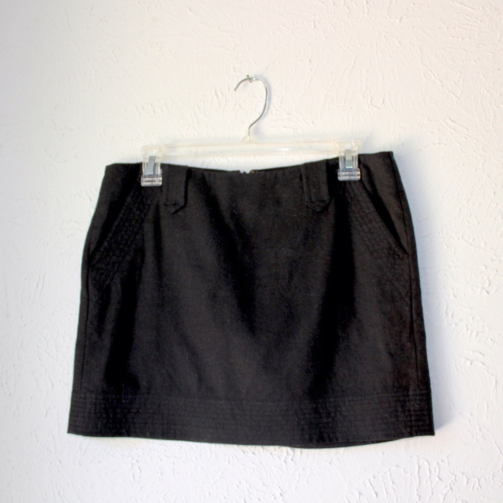 COPY - VINCE. black mini skirt with pockets